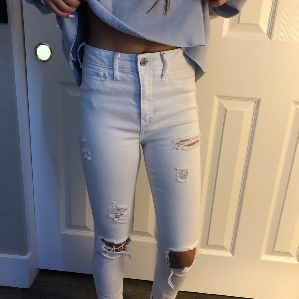 White Holister Pants
